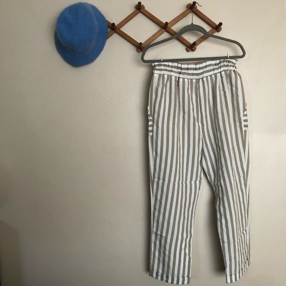 Zara Lightweight Cinched Waist Paperbag Pants - Picture 2 of 8